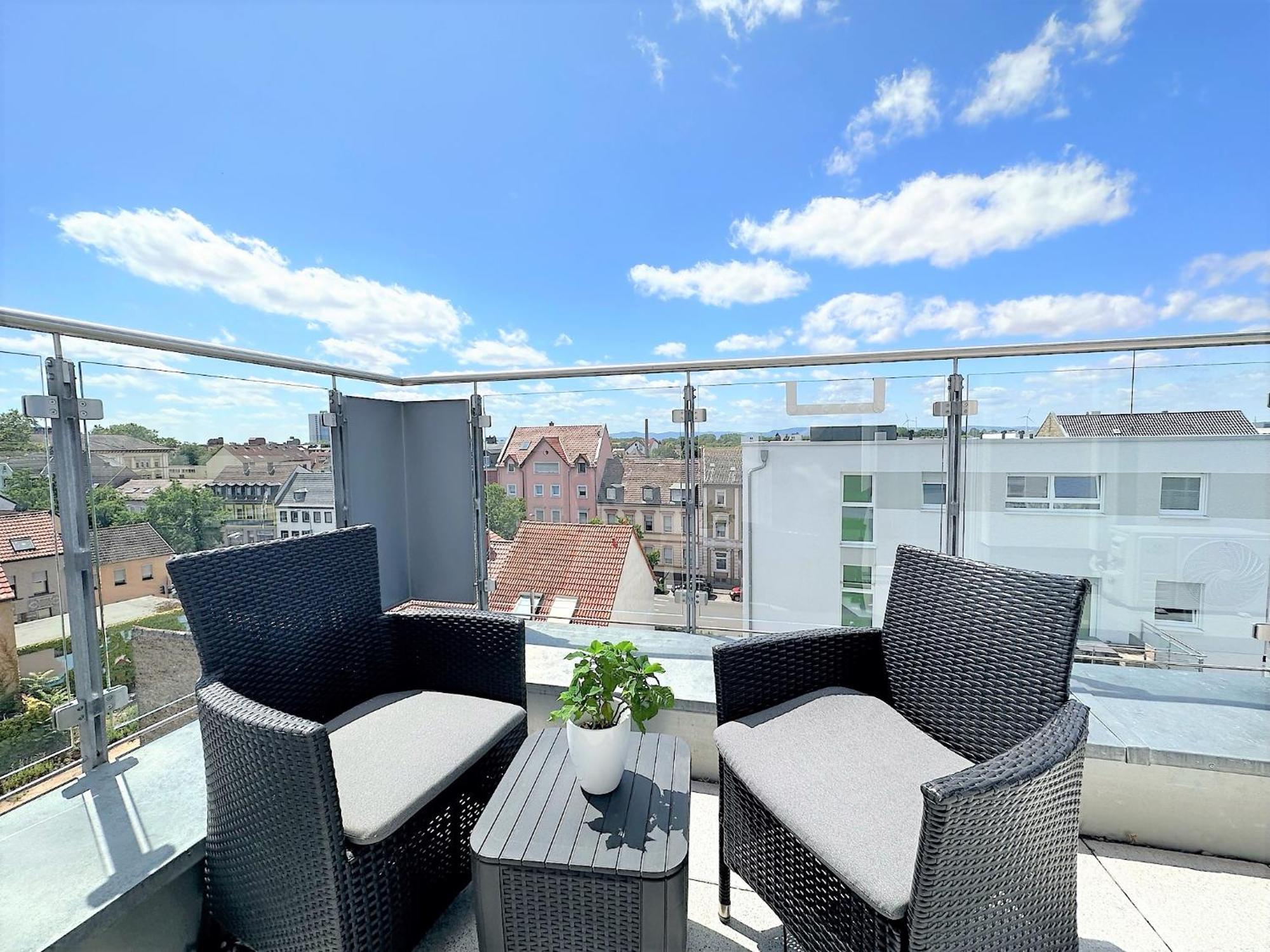 Panorama Penthouse Apartment Mit Klima Und Whirlpool Fuer Bis Zu 6 Personen Франкенталь Екстер'єр фото